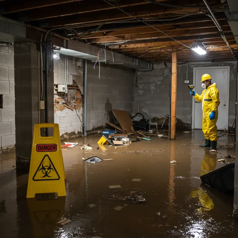 Flooded Basement Electrical Hazard in Oceana County, MI Property